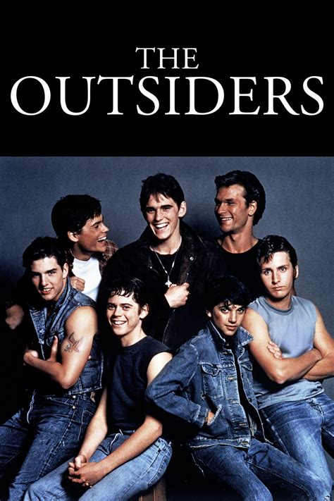 The Outsiders Crime 1983 1 hr 31 min STARZ Available on RiverTV, Prime Video, Crave, STARZ, Telus TV+, iTunes A teen gang in rural Oklahoma, the Greasers are perpetually at odds with the Socials, a rival group. ... 1983 Run Time 1 hr 31 min Rated 18A for violence, teen drinking and smoking, and some sexual reference. ...